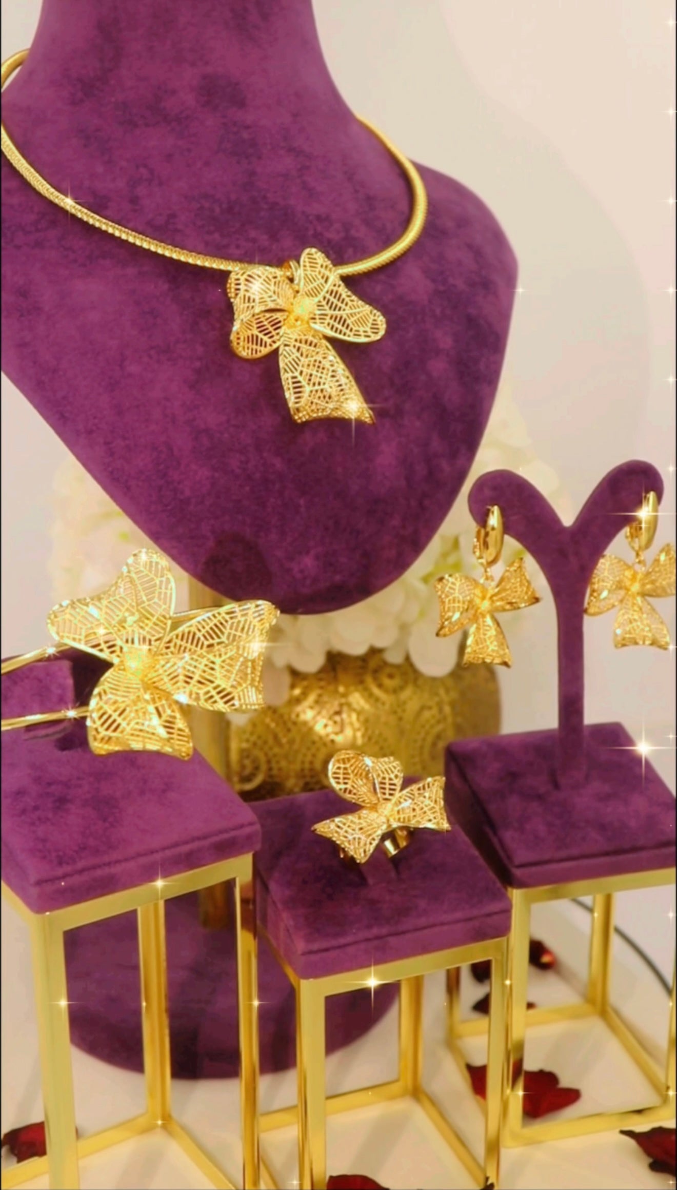 💎 رسوم الشحن مطلية بالذهب عيار 18