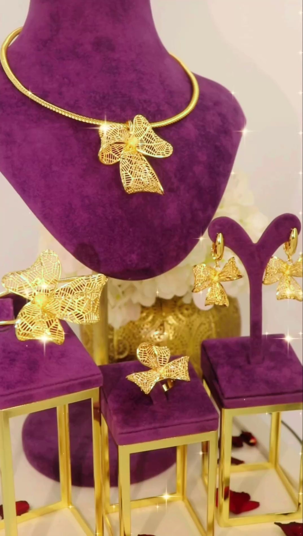 💎 رسوم الشحن مطلية بالذهب عيار 18